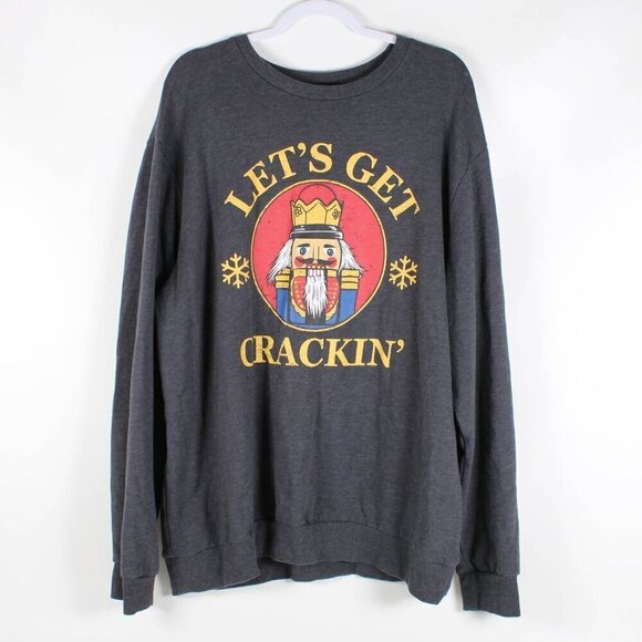 Christmas Sweatshirt Let's Get Crackin - Size 2XL - Picture 1 of 4